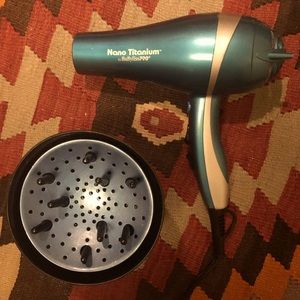 Babyliss Pro Nano Titanium Hair Dryer + Diffuser